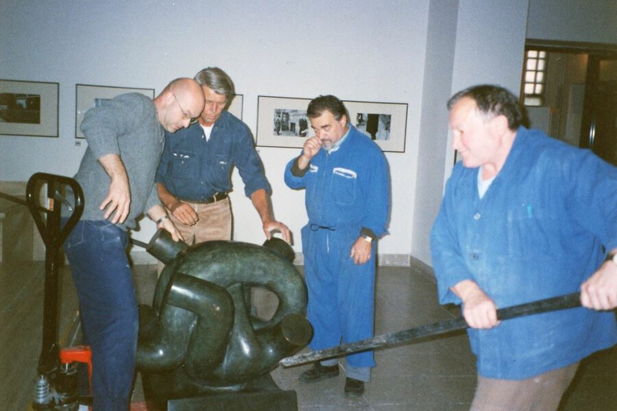 zleva: Pavel Hayek, ?, ?, Karel Doležal